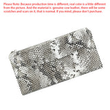 Royal Bagger Snakeskin Pattern Long Clutch Wallet, Trendy Versatile Coin Purse for Women, with Magnetic Opening 1601
