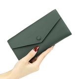 Royal Bagger Envelop Long Wallet, Simple Solid Color Multi-card Slots Card Holder, Perfect Purse for Everyday Use 1577