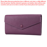 Royal Bagger Envelop Long Wallet, Simple Solid Color Multi-card Slots Card Holder, Perfect Purse for Everyday Use 1577