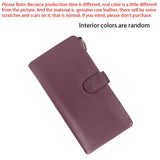 Royal Bagger Long Wallet for Women Genuine Cow Leather Fashion Casual Phone Purse Multi-card Slots Card Holder 1505