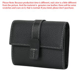 Royal Bagger Short Wallet for Women Genuine Cow Leather Trifold Wallets Zipper Coin Purse Fashion Contrast Card Holder 1581