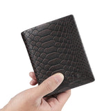 Royal Bagger Short Wallets for Men Genuine Cow Leather Thin Card Holder Vintage Simple Male Wallet Purse 1544