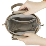 Royal Bagger Top-Handle Genuine Leather Handbag for Women, Trendy Casual Crossbody Bag, with Adjustable Shoulder Strap 1859