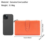 Royal Bagger Long Trifold Wallets for Women Genuine Cow Leather Large Capacity Clutch Wallet Fashion Coin Purse Card Holder 1562