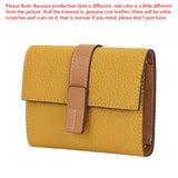 Royal Bagger Short Wallet for Women Genuine Cow Leather Trifold Wallets Zipper Coin Purse Fashion Contrast Card Holder 1581