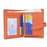Royal Bagger Genuine Leather Short Wallet, Fashion Foldable Coin Purse, Women's Multi Card Slots Card Holder 1696