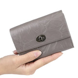 Royal Bagger Genuine Cow Leather Coin Purse for Men Women Retro Casual Change Pouch Simple Card Holder Pleated Small Wallet 1504
