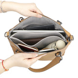 Royal Bagger Genuine Leather Tote Shoulder Bag, Fashionable Casual Crossbody Purse, Elegant Handbag for Women 1752