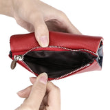 Royal Bagger Trendy Trifold Short Wallet for Women Genuine Cow Leather Credit Card Holder Casual Coin Purse 1502