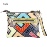 Royal Bagger Genuine Leather Crossbody Bags, Color Stitching Geometric Satchel Purses, Luxury Shoulder Bag for Women 1775