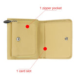 Royal Bagger Mini Solid Color Short Clutch Wallet, Genuine Leather Women's Coin Purse, Fashion Credit Card Holder 1799