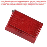 Royal Bagger Crocodile Pattern Short Wallets for Women Genuine Cow Leather Trifold Wallet Card Holder Vintage Coin Purse 1491
