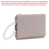 Royal Bagger Short Wallets for Women Genuine Cow Leather Fashion Card Holder Large Capacity Coin Purse Trifold Wallet 1554