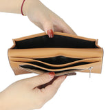 Royal Bagger Long Wallets for Women Genuine Cow Leather Card Holder Large Capacity Phone Wallet Purse 1570
