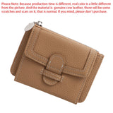 Royal Bagger Short Wallet for Women Genuine Cow Leather Coin Purse Fashion Simple Change Pouch Zipper Thin Card Holder 1488