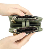 Royal Bagger Stylish Short Wallet, Genuine Leather Multi-card Slots Card Holder, Perfect Casual Coin Purse for Daily Use 1665