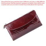 Royal Bagger Genuine Cowhide Long Wallets for Women Patent Leather Clutch Wallet Fashion Vintage Coin Purse Card Holder 1557