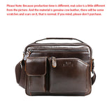 Royal Bagger Laptop Briefcases for Men Genuine Cow Leather Shoulder Crossbody Bags Vintage Casual Messenger Bag 1519