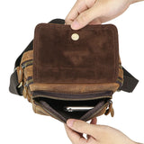 Royal Bagger Vintage Leather Crossbody Bag, Casual Business Messenger Satchel, Adjustable Shoulder Strap for Daily Commute 1737