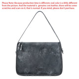 Royal Bagger Genuine Leather Shoulder Bag, Large Capacity Casual Underarm Handbag, Adjustable Crossbody Strap 1724