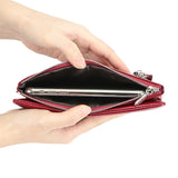 Royal Bagger Long Wallets for Women Genuine Cow Leather Large Capacity Card Holder Fashion Vintage Coin Purse Clutch Wallet 1559