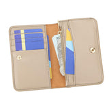 Royal Bagger New Genuine Leather Women's Coin and ID Wallet with Fold Design and Multiple Card Slots 2076