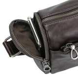 Royal Bagger Vintage Leather Crossbody Bag, Casual Business Messenger Satchel, Adjustable Shoulder Strap for Daily Commute 1763
