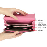Royal Bagger Long Wallets for Women Genuine Cow Leather Large Capacity Card Holder Fashion Coin Purse Phone Wallet 1565
