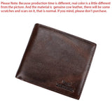 Royal Bagger RFID Blocking Short Wallets Genuine Cow Leather Vintage Coin Purse Large Capacity Male Card Holder 1471