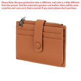 Royal Bagger Thin Credit Card Holder for Women Genuine Cow Leather Coin Purses Fashion Casual Small Wallet Purse 1566