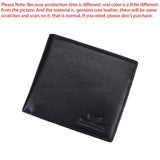 Royal Bagger RFID Blocking Short Wallets Genuine Cow Leather Vintage Coin Purse Large Capacity Male Card Holder 1471