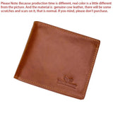 Royal Bagger RFID Blocking Short Wallets for Men Crazy Horse Leather Cowhide Large Capacity Bifold Male Wallet Vintage Purse1467