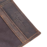 Royal Bagger Travel Passport Holder for Men Crazy Horse Leather Cowhide Vintage Wallet Purse Large Capacity Card Holders 1465